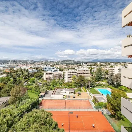 Elegant 2 Bed Apt With Pool In Juan Les Pins Antibes Exterior photo